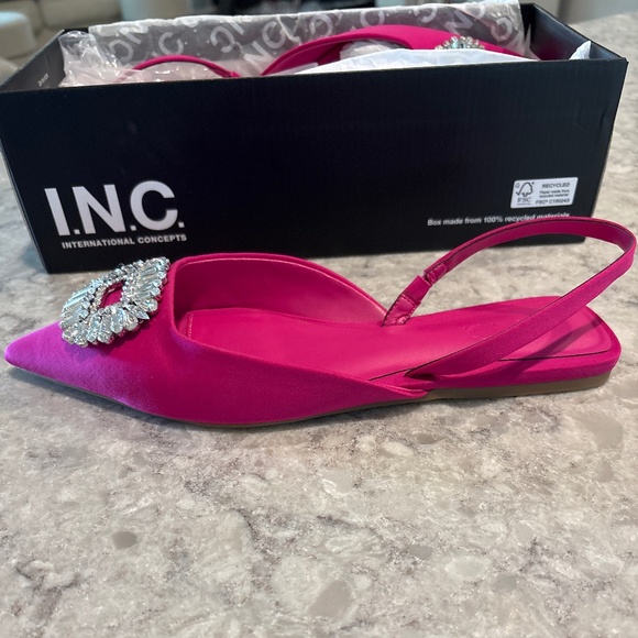 INC Pink Summer Sandals with Embellishments - Picture 2 of 3